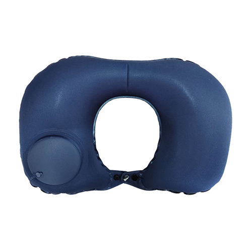 Inflatable neck pillow with pump sale